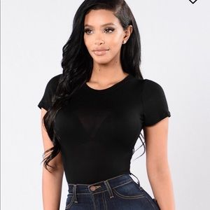 Fashion nova bodysuit black size small